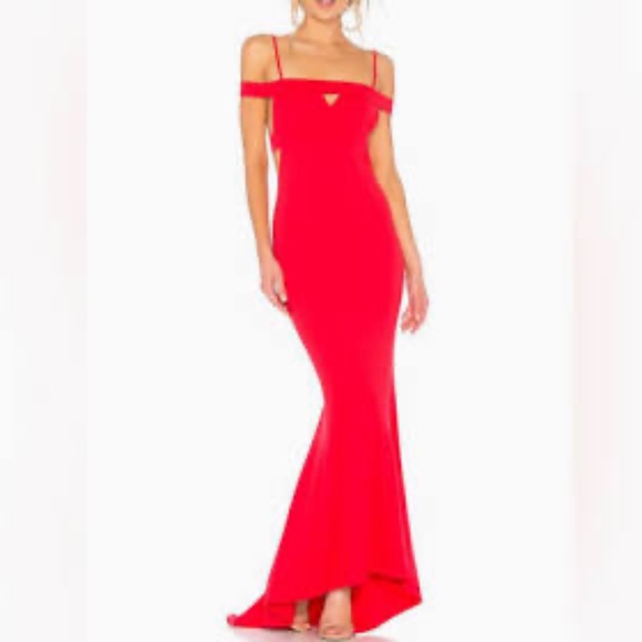 lovers and friends cece gown in red size XS NWOT.